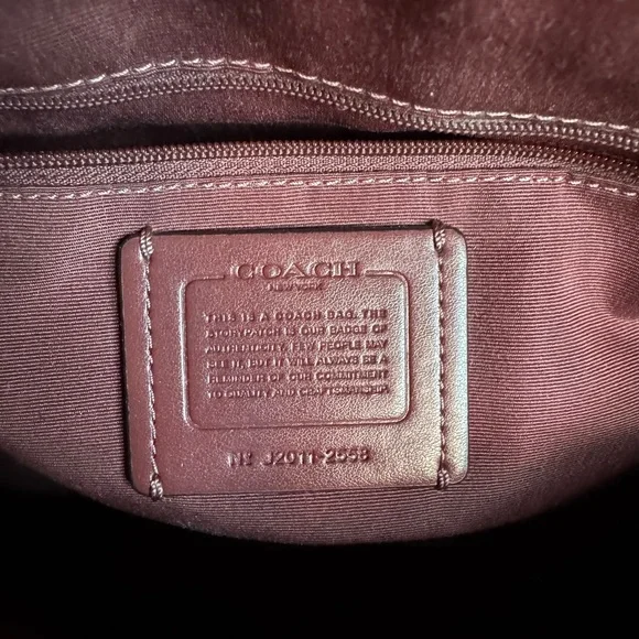 Coach Red Katy Satchel with Gold Accents - Picture 6 of 6